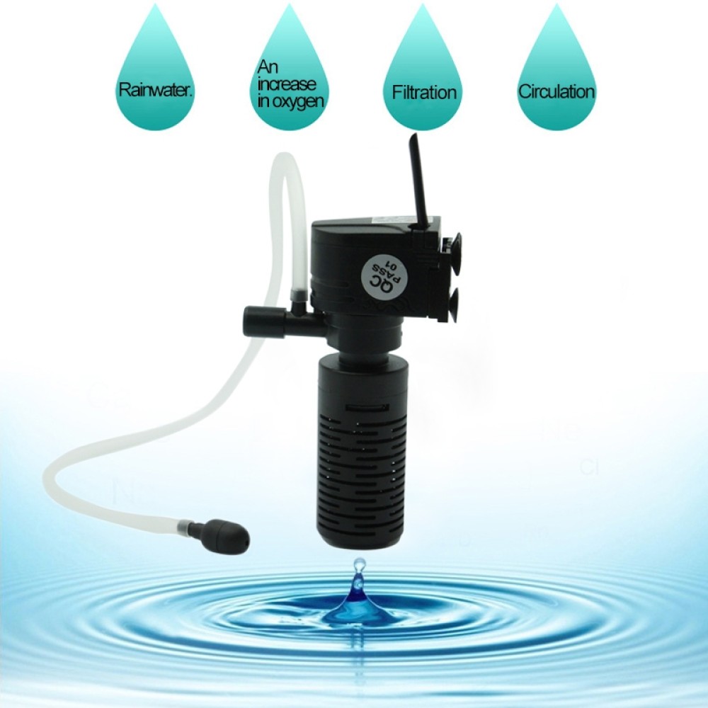 משאבת מים סובמרסיבית מרובת פונקציות HX-200L 3W 300L/H מיני למערכת האקווריום