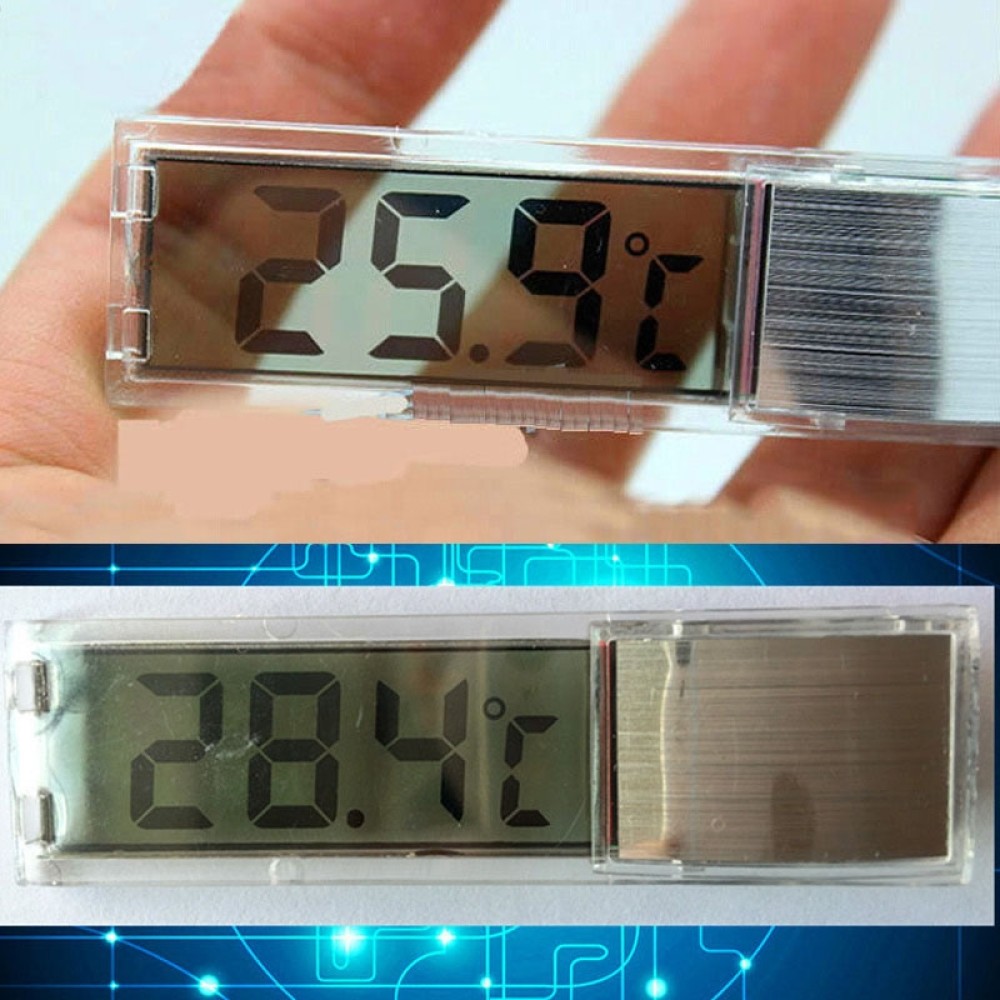 מד טמפרטורה דיגיטלי 3D מרובת תכליתות לאקווריום, גרסה בצבע זהב