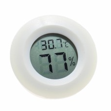 מד טמפרטורה דיגיטלי לאקווריום ומים ימיים עם כלי ספיקה, כלי מדידה לטמפרטורה (לבן)