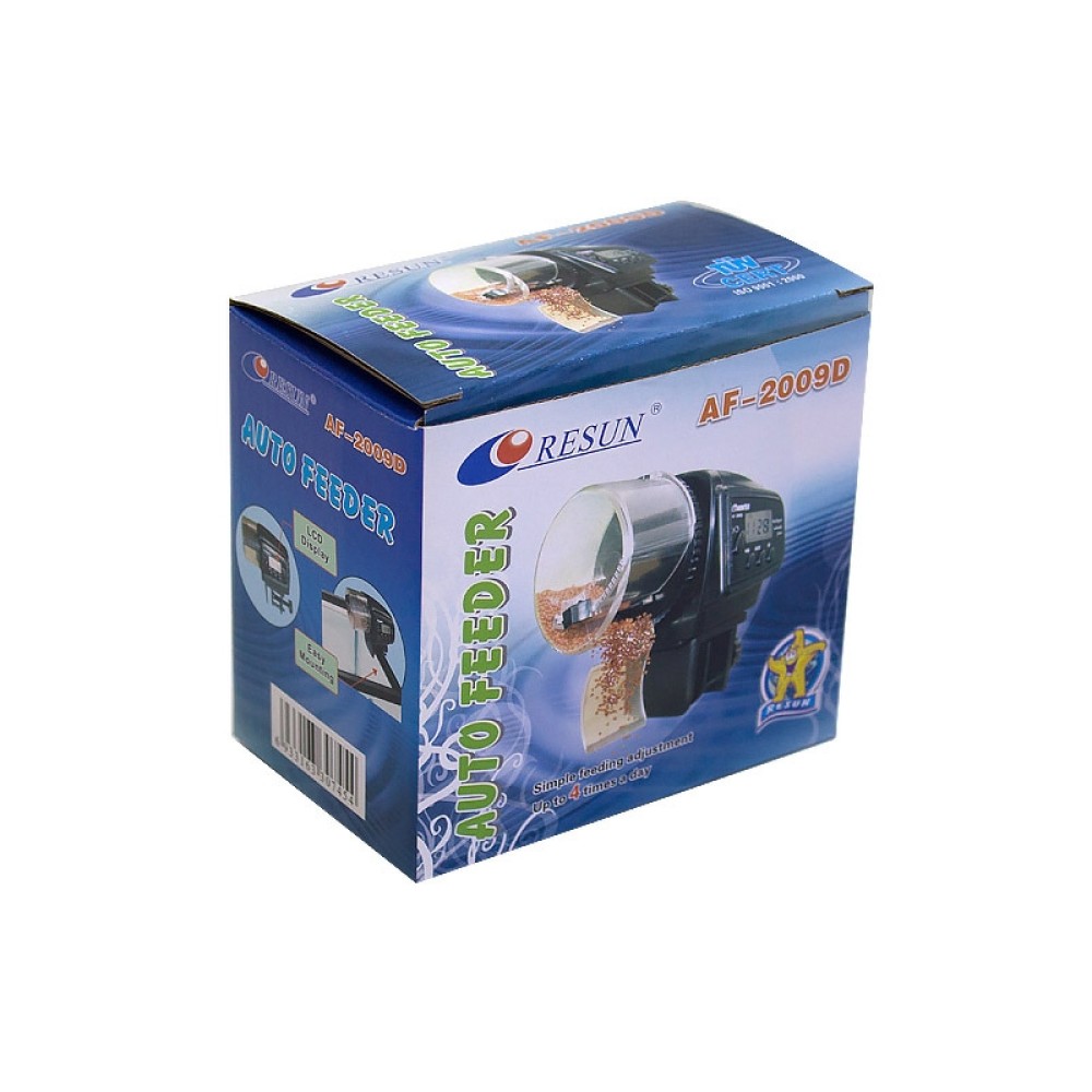 מזון אוטומטי לדגים לאקווריום דיגיטלי LCD AF-2009D, נפח: 30-80 גרם