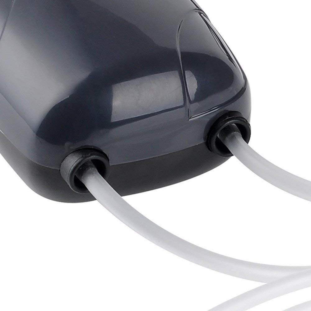 משאבת אוויר אלקטרומגנטית RS-390 220V 5W עם 2 מקורות פליטה ושליטה מתכווננת לאוויר, לאקווריום