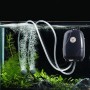 משאבת אוויר אלקטרומגנטית RS-390 220V 5W עם 2 מקורות פליטה ושליטה מתכווננת לאוויר, לאקווריום