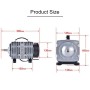 משאבת אוויר אלקטרומגנטית ACO-012A 390W 158 ליטרים לדקה עם מתג להגברת החמצן באקווריום, תקע אמריקאי