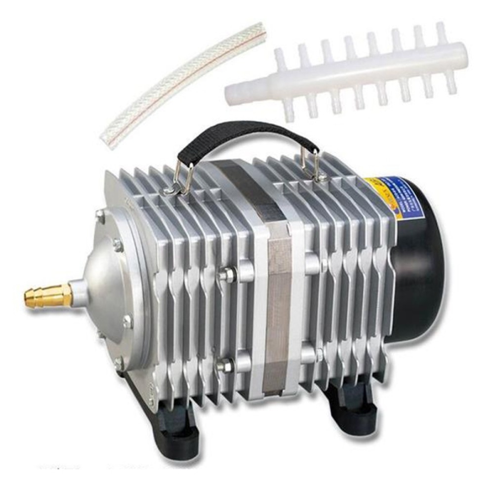 משאבת אוויר אלקטרומגנטית ACO-018 420W 195 ליטרים לדקה עם מתג להגברת החמצן באקווריום, תקע אמריקאי
