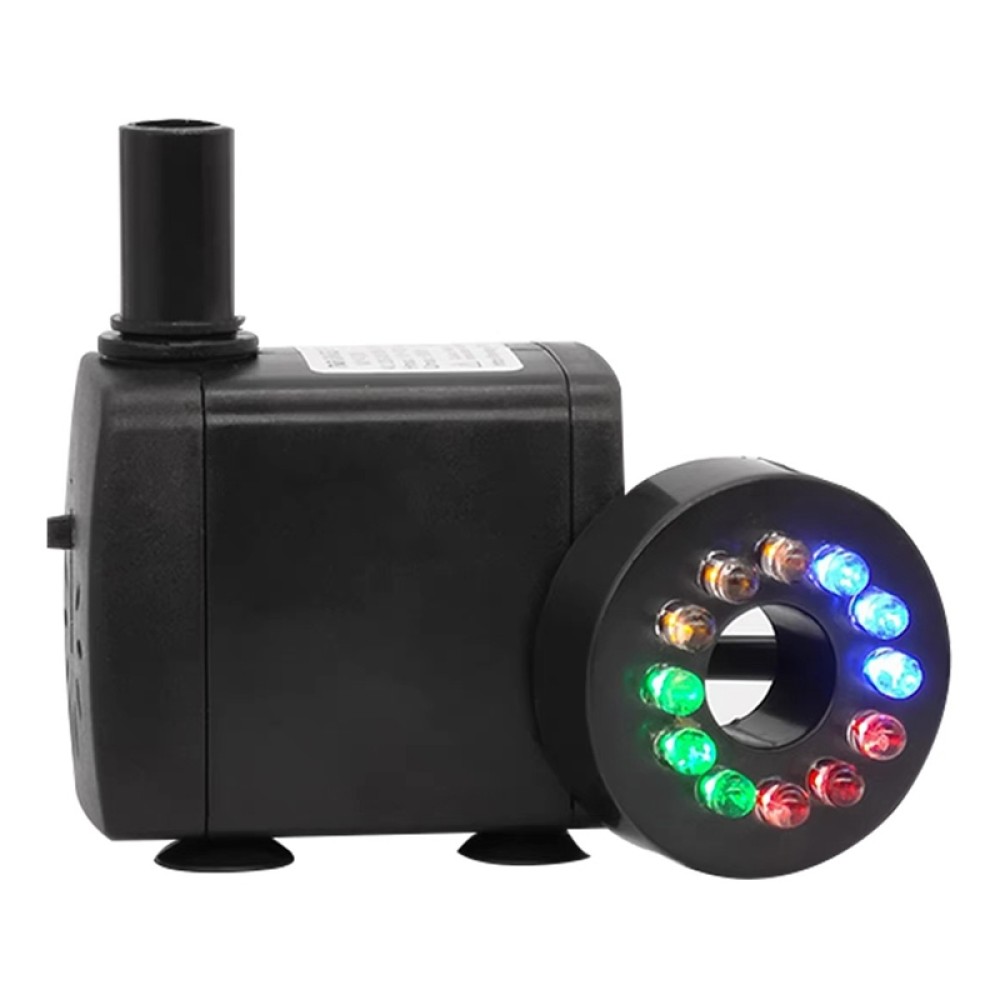 משאבת מים קטנה עמידה במים מפלס אורך 16W עם תאורת LED, פלאג EU