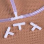 10 יחידות מחברי T עגולים לצינורות אוויר לאקווריום, גודל: 4 מ
