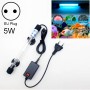 מנורת אולטרה סגולת אולטרה זרעים 5W UV, ניקוז אצווה, מנורת אקווריום, מתא EU