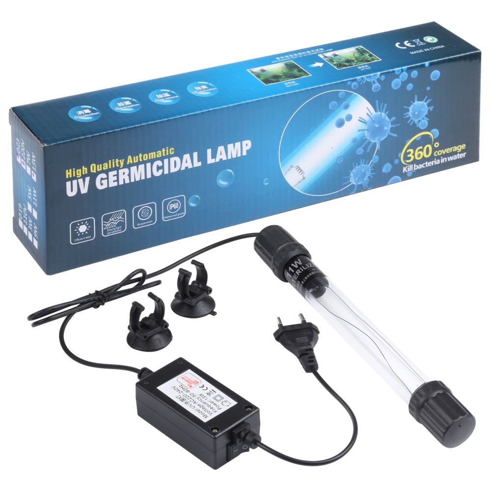 UV-011 מנורת אולטרה 11W רדיומטרי סגולת אולטרה לחיטוי מזון, מנורת אקווריום, מתא EU