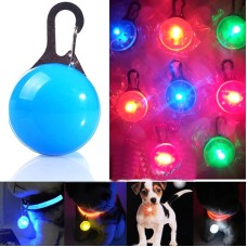 תליון לוט LED לכיסוי צוואר עם פנס דינמי לכלבים וחתולים (כחול)