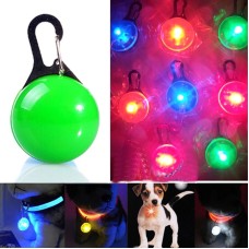 תליון לוט LED לכיסוי צוואר עם פנס דינמי לכלבים וחתולים (ירוק)