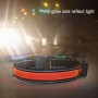 חגורת תאורה LED סולארית + USB לכלבים גדולים ובינוניים, מידת הצוואר: S, 35-40 ס