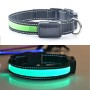 חגורת תאורה LED סולארית + USB לכלבים גדולים ובינוניים, מידת הצוואר: S, 35-40 ס