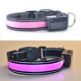 חגורת תאורה LED סולארית + USB לכלבים גדולים ובינוניים, מידת הצוואר: L, 50-60 ס