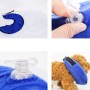 רצועת צוואר לכלב PVC מניעת רמיסה, מידה: XL (כחול)