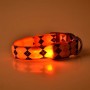 רצועת צוואר עם אור LED מטענתית בצורת תפריט, מידה: S (כתום)