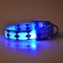 רצועת צוואר עם אור LED מטענתית בצורת תפריט, מידה: L (כחול)