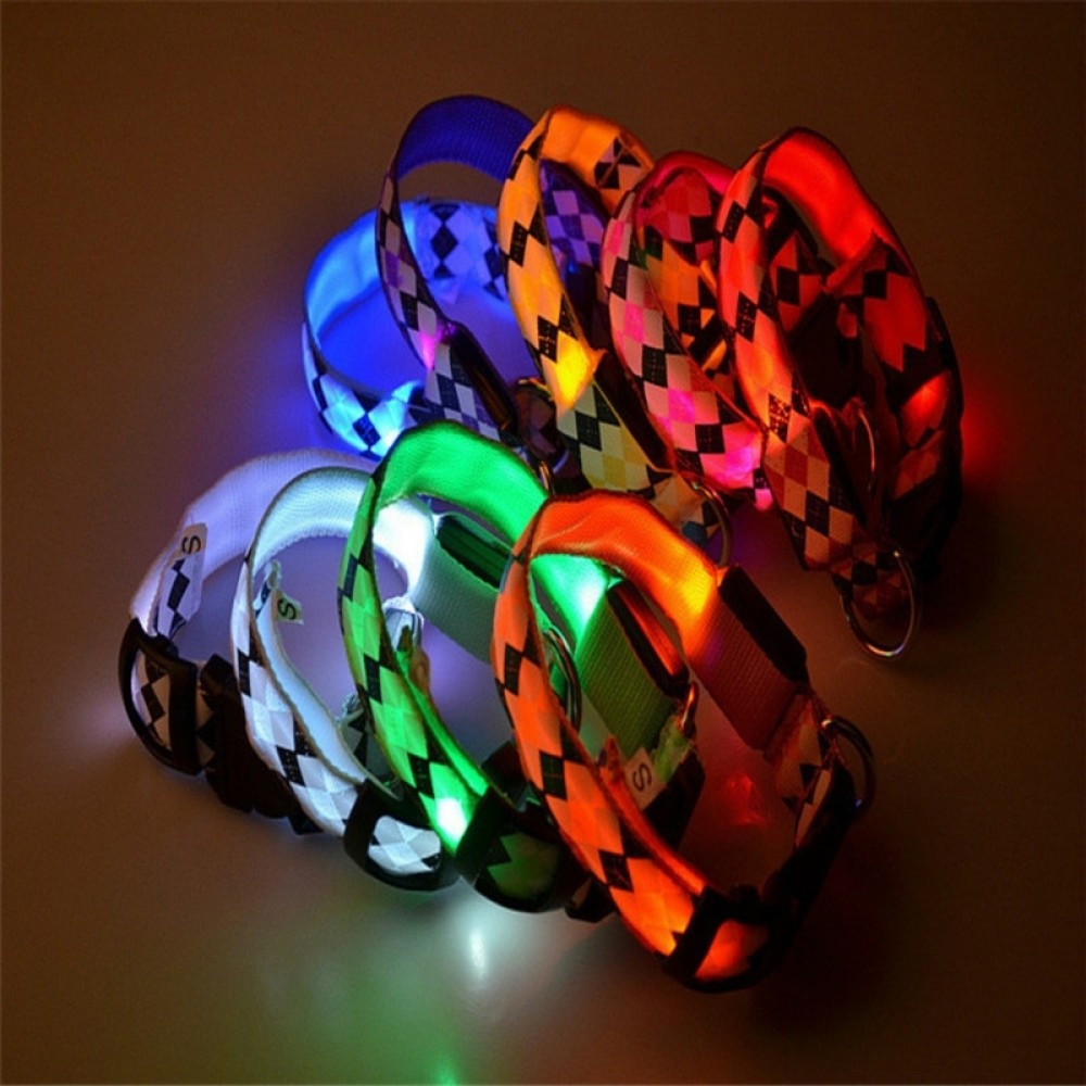 רצועת צוואר עם אור LED מטענתית בצורת תפריט, מידה: L (ירוק)