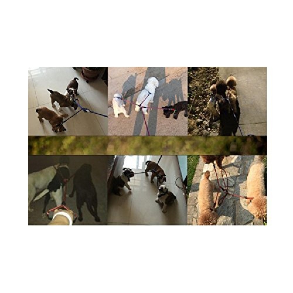 רצועת משיכה 3 ב-1 לכלבים עם ידית, אורך: 124 ס