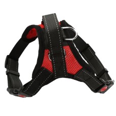 רצועת חזה רכה לכלב K9, גודל: XS (אדום נושם)