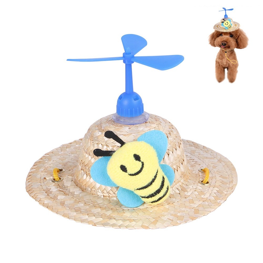 כיסוי ראש מבמבוק דרקון לקשת לחיות מחמד, גודל: L (דבורה)