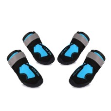 HCPET נעלי גשם עמידות בלי גומי לכלבים, גודל: 5 (כחול)