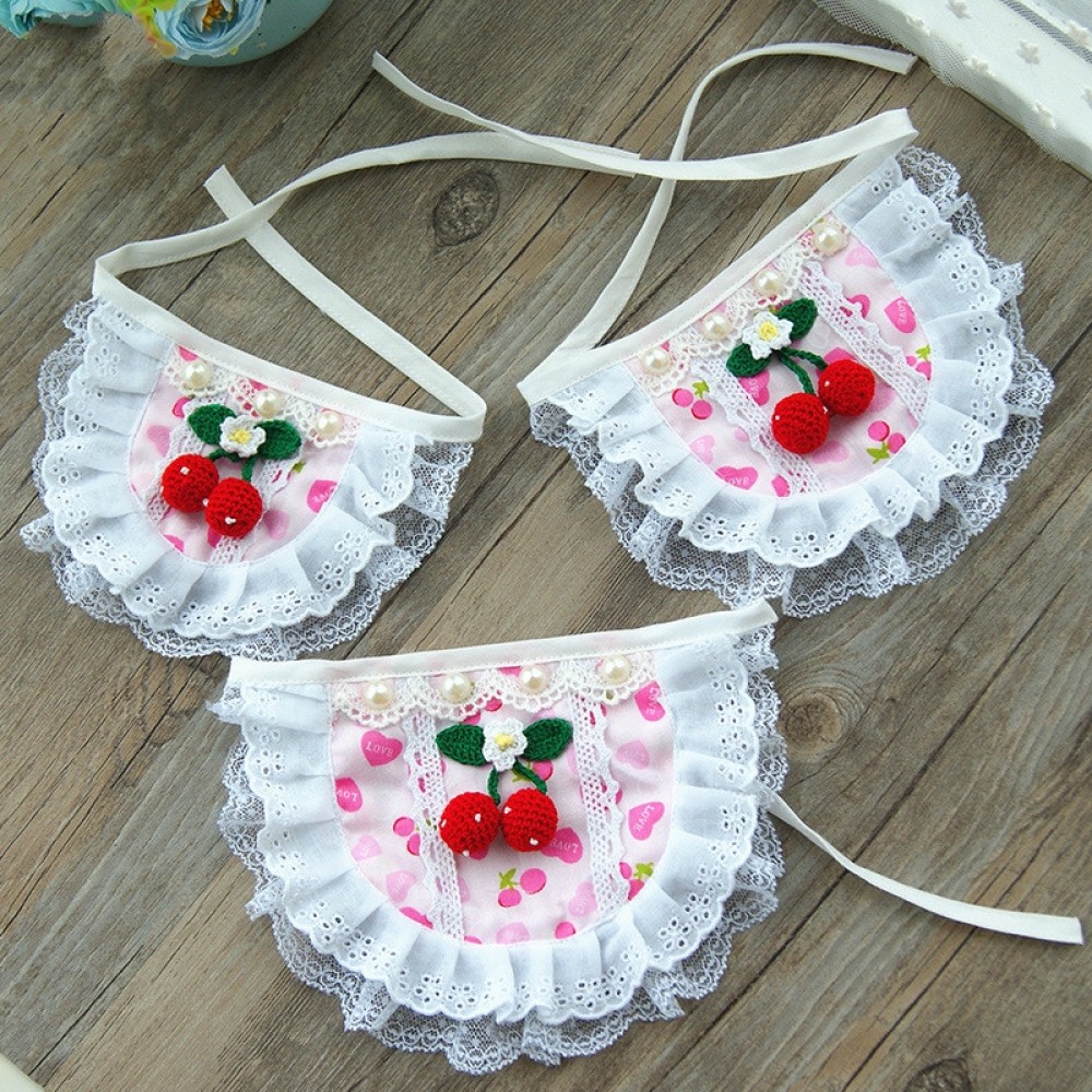 צעיף דובדבן לכלב קטן, גודל: M