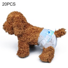 2 חבילות/20 יחידות מגן לחיות מחמד לכלבים, מכנסי פיזיולוגיה, משלוח בצבעים אקראיים, גודל: S