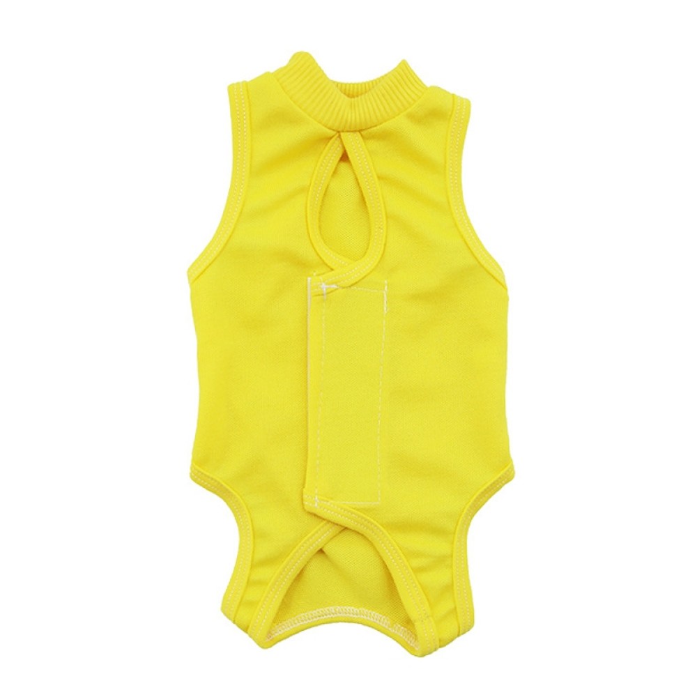 1. Material: fabric
2. Large coverage area, preventing licking behavior
3. Effectively stabilize the wound and help heal
4. Light-colored design, wound problems can be found in time
5. Paste design, tight fit and prevent falling off
6. S: neck circumferen