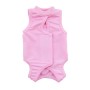 1. Material: fabric
2. Large coverage area, preventing licking behavior
3. Effectively stabilize the wound and help heal
4. Light-colored design, wound problems can be found in time
5. Paste design, tight fit and prevent falling off
6. S: neck circumferen