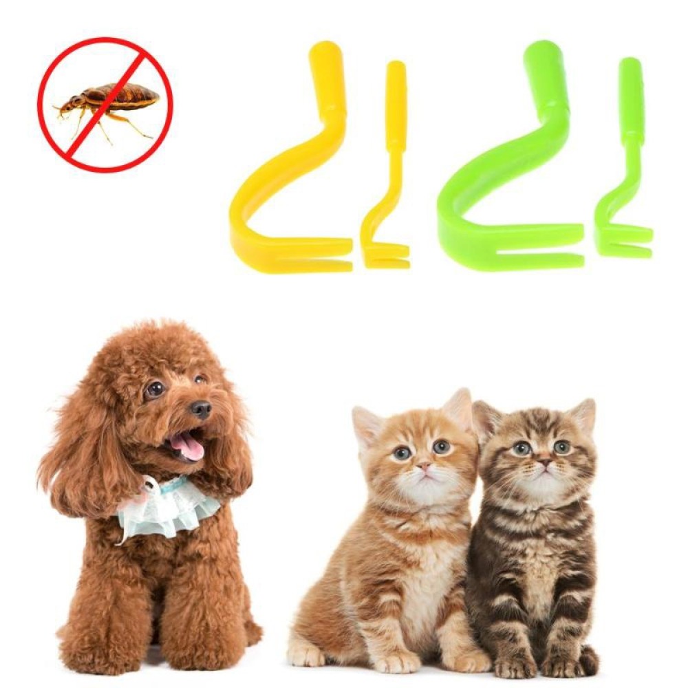 2 יחידות מנתח קטורות ותיק נמצא חץ מסורק מנקה קטורות פשוט, גוון: צהוב