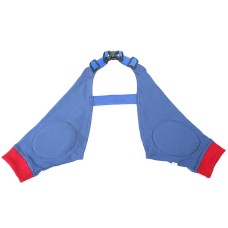 כסתות לברכי כלב רוחב אויר כתף מרפקים, גודל: XXL (כחול אדום)