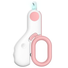 מספריים עם תאורת LED לחתולים וכלבים, מזין רעב (לבן)