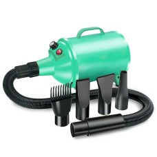 מייבש שיער לכלבים בהספק 2100W עם מהירות רצופה, מדפסות לחית מחמד, מתקן נורות 220V מתאים לחיית מחמד (ירוק) (AU Plug)