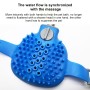 כפפת הסרת שיער לחמש האצבעות לגרומינג כלבים, עם עיסוי יעיל ועדין - ימין (כחול בהיר)