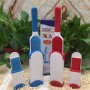 3 יחידות מברשת עץ וסיבי פוליאסטר רך לניקוי חיות, גודל: L, משלוח בצבע רנדומלי