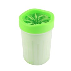 BG-W076 כוס ניקוי רגליים לחתולים וכלבים, ניידת לשימוש חיצוני, סיליקון, מידה: גדולה ירוקה