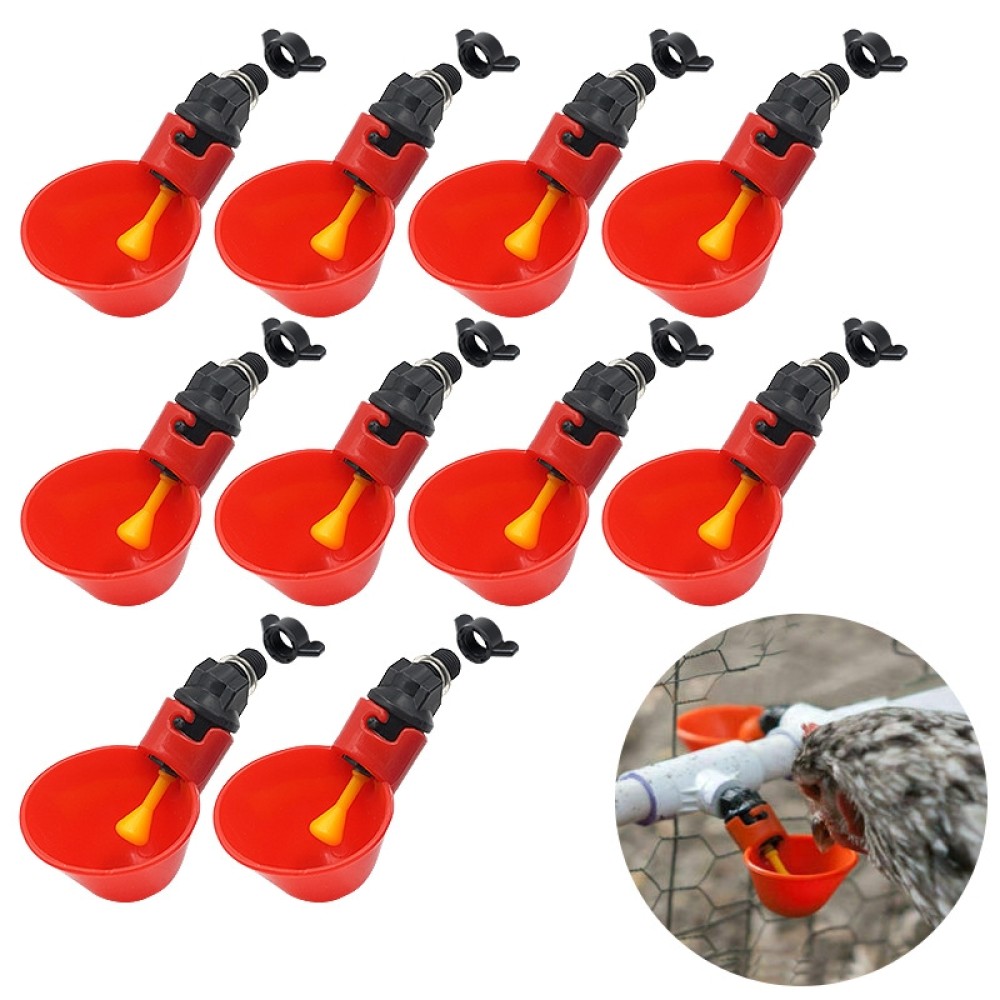 10 יחידות ציוד רבייה סוג יצוק מזיגת מים כלבי מזון (משקין כאשר מושך)