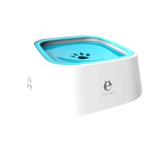 קערת מים לחיות המחמד שמונעת לחיות להירטב, צבע כחול