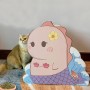 לוח לחיטוי חתולים מגולגל, אביזר משחק לחתולים, מסגרת טיפוסים (קטן), בצבע ורוד