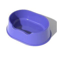 קערת טואלט פתוחה לחיות עם נפח גדול מפלסטיק, דגם: עגול סגול