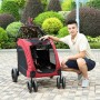 עגלת נשיאה ניידת לכלבים גדולים - DODOPET באודיו, צבע: אפור