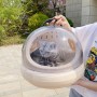 תיק מרחבי נשיאה נייד לחיות מחמד עם חלון חל transprent - צבע: צהוב