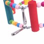 צעצוע קש וגלגלת טיפוס לציפורים, קוטר 15 ס