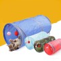 ציוד חתול טונל נייר רב כיווני עם ערוץ קיפול לחתול (שחור)