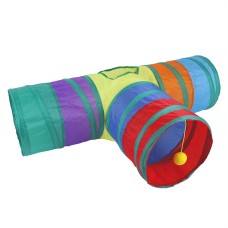 צעצוע חתול קשת עם שלושה צעצועים אינטראקטיביים לחתול צעצוע חתול מתקפל (קשת)