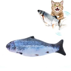 דג מדומה משחק אינטראקטיבי חשמלי לחתול עם טעם וניחוח של סלמון, גודל: 30 ס