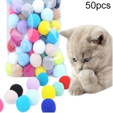 50 כדורים משחק צבעוניים עשויים מבד רך לחיות מחמד