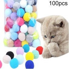100 כדורים משחק צבעוניים עשויים מבד רך לחיות מחמד