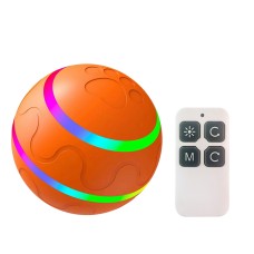 כדור חכם לחיות מחמד נוצץ יו-יו קוטר 2.4 אינץ' בגרסה עצמאית (ורוד)