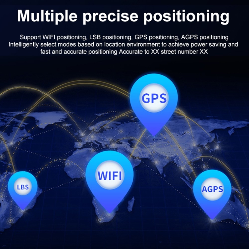 מעקב רכב / חיות מחמד 2G GPS עם GPS, LBS ואיתות WiFi